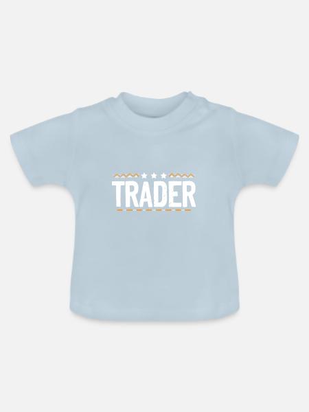 Trader Beruf - Baby Bio-T-Shirt mit Rundhals - Hellblau