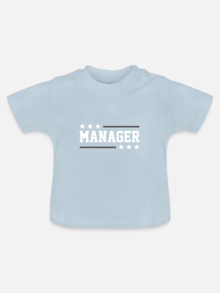 Manager Beruf - Baby Bio-T-Shirt mit Rundhals - Hellblau