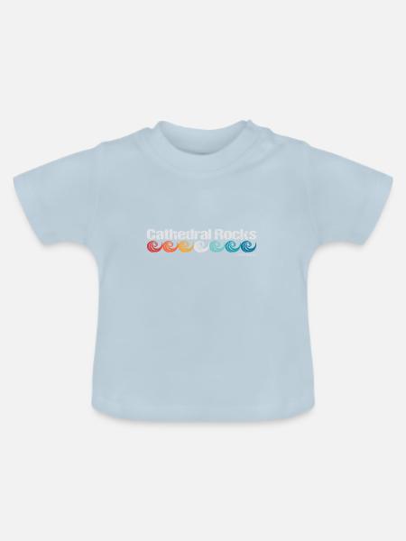 Cathedral Rocks - Baby Bio-T-Shirt mit Rundhals - Hellblau
