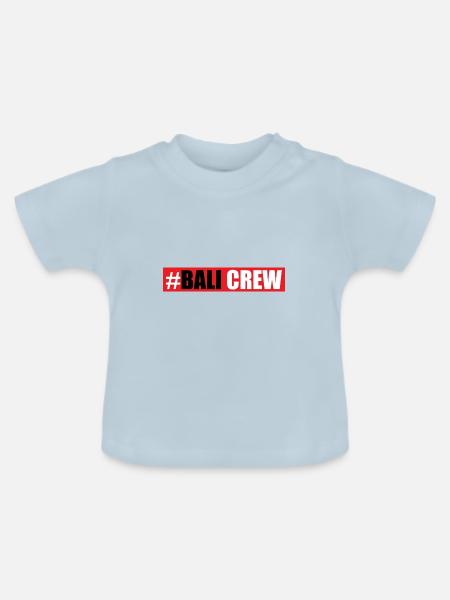 Bali Crew - Baby Bio-T-Shirt mit Rundhals - Hellblau
