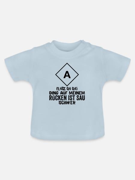 Feuerwehr Angriffstrupp Geschenkidee - Baby Bio-T-Shirt mit Rundhals - Hellblau