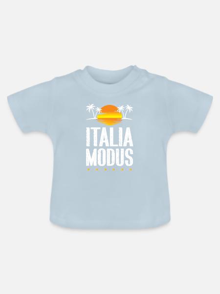 Italia Modus - Baby Bio-T-Shirt mit Rundhals - Hellblau