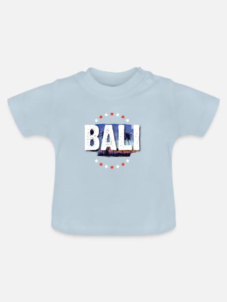 Bali - Baby Bio-T-Shirt mit Rundhals - Hellblau