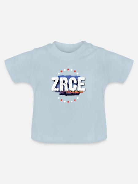 Zrce - Baby Bio-T-Shirt mit Rundhals - Hellblau