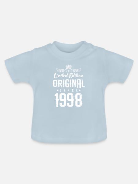 1998 limited edition - Baby Bio-T-Shirt mit Rundhals - Hellblau