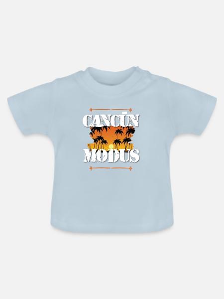 Cancun Modus - Baby Bio-T-Shirt mit Rundhals - Hellblau