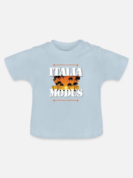 Italia Modus - Baby Bio-T-Shirt mit Rundhals - Hellblau