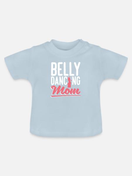 Bauchtanz-mutter Für Bauchtänzerin - Baby Bio-T-Shirt mit Rundhals - Hellblau