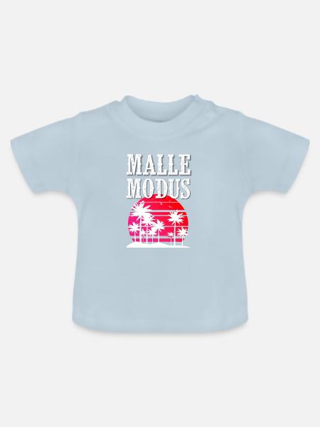 Malle Modus - Baby Bio-T-Shirt mit Rundhals - Hellblau