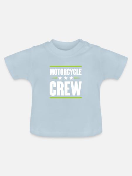 Motorcycle Crew - Baby Bio-T-Shirt mit Rundhals - Hellblau