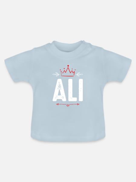 Ali - Baby Bio-T-Shirt mit Rundhals - Hellblau