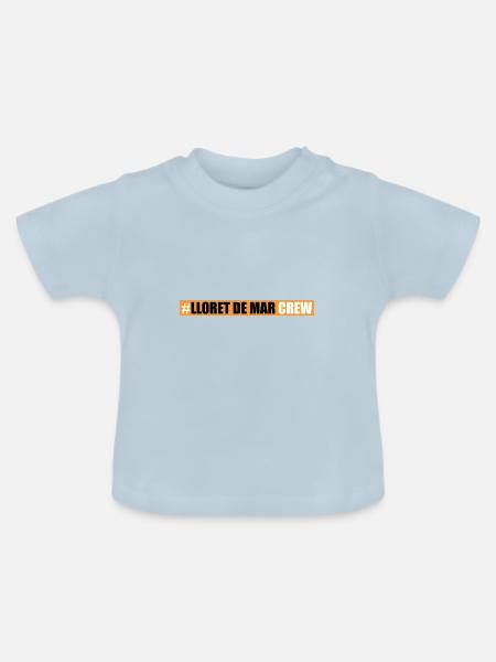 Lloret De Mar Crew - Baby Bio-T-Shirt mit Rundhals - Hellblau