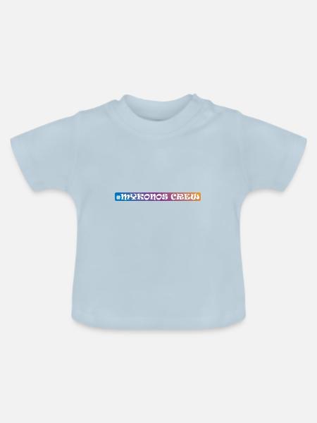 Mykonos Crew - Baby Bio-T-Shirt mit Rundhals - Hellblau