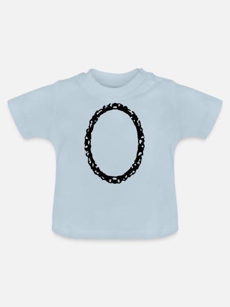 frame1_vec_1de - Baby Bio-T-Shirt mit Rundhals - Hellblau