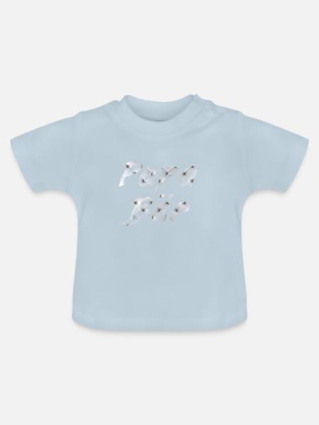 Papa Bär - Baby Bio-T-Shirt mit Rundhals - Hellblau