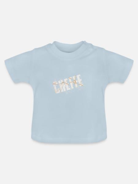 Cheffe - Baby Bio-T-Shirt mit Rundhals - Hellblau