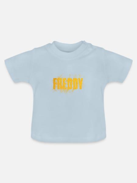 Freddy - Baby Bio-T-Shirt mit Rundhals - Hellblau