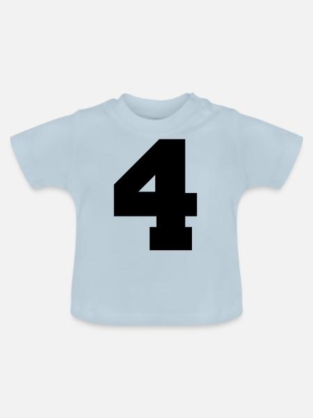 4 - Baby Bio-T-Shirt mit Rundhals - Hellblau