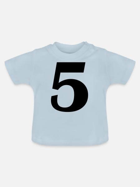 5 - Baby Bio-T-Shirt mit Rundhals - Hellblau