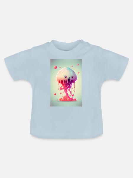 Zombie Die Eiskönigin - Baby Bio-T-Shirt mit Rundhals - Hellblau