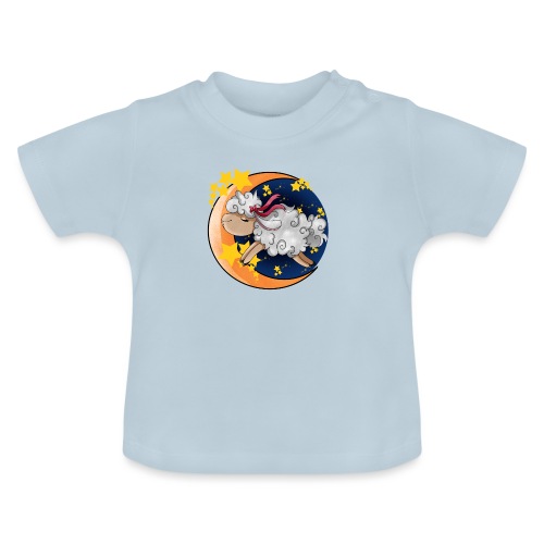 Dulces sueños - Camiseta orgánica para bebé con cuello redondo