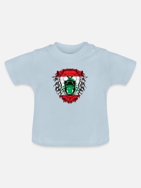 Libanon - Baby Bio-T-Shirt mit Rundhals - Hellblau
