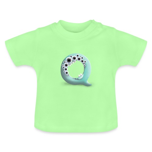 Buchstabe Q - Baby Bio-T-Shirt mit Rundhals