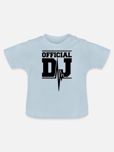 Official DJ Music Pulse - Baby Bio-T-Shirt mit Rundhals - Hellblau