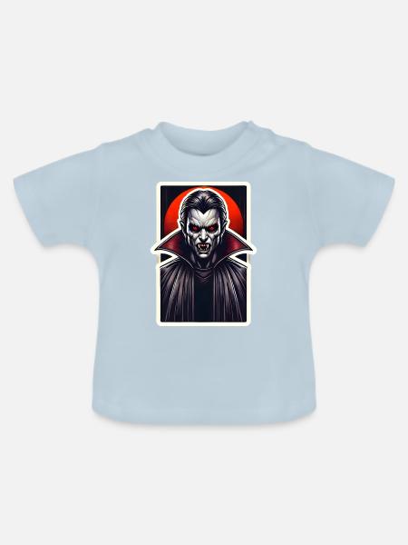 Blutsauger - Baby Bio-T-Shirt mit Rundhals - Hellblau