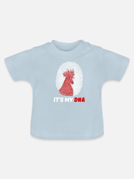 Hühnchen - Baby Bio-T-Shirt mit Rundhals - Hellblau