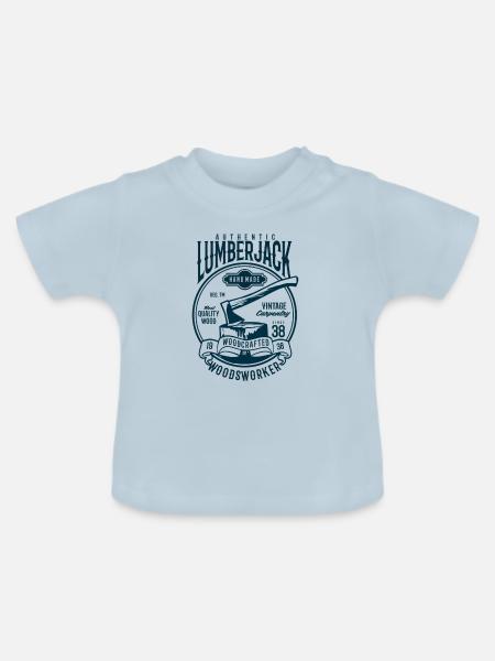 Authentic Lumberjack - Baby Bio-T-Shirt mit Rundhals - Hellblau