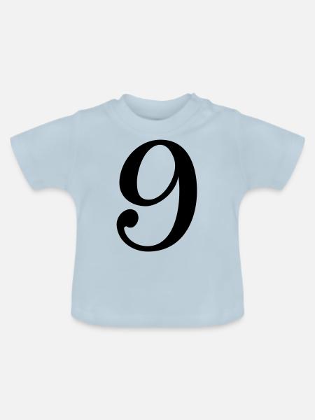 9 - Baby Bio-T-Shirt mit Rundhals - Hellblau