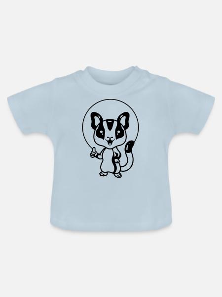 DOG CAT PET - Baby Bio-T-Shirt mit Rundhals - Hellblau