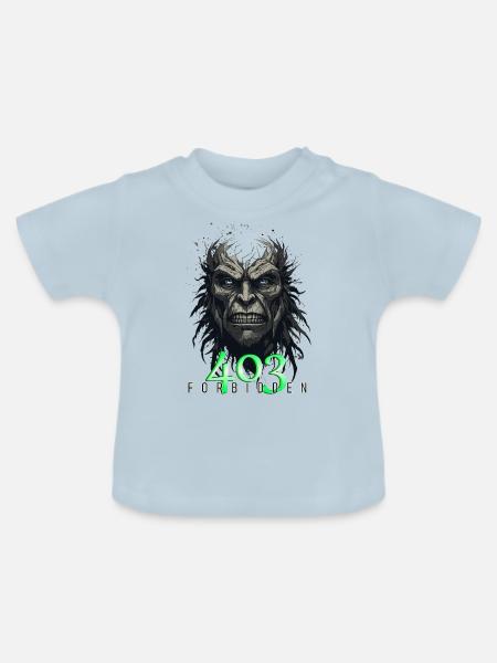 Fehlercode 403 - Forbidden - Baby Bio-T-Shirt mit Rundhals - Hellblau