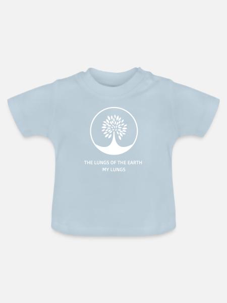 Lungen des Erdkreisbaums - Baby Bio-T-Shirt mit Rundhals - Hellblau