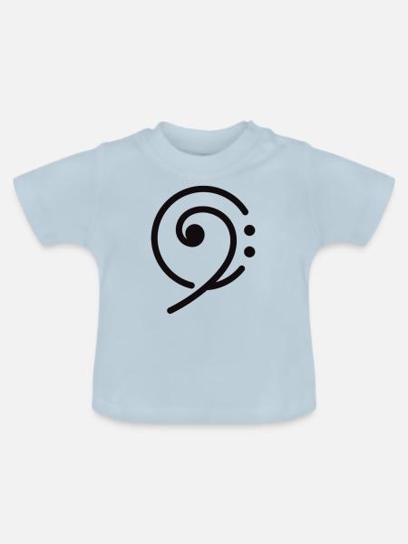 Am Schlüssel - Baby Bio-T-Shirt mit Rundhals - Hellblau