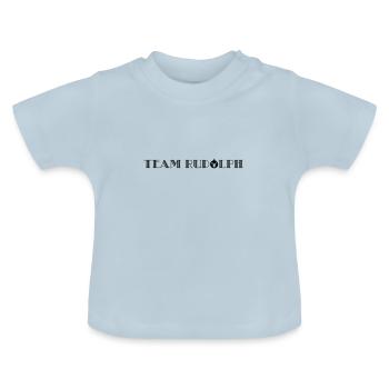Team Rudolph - Baby Organic T-Shirt with Round Neck - light blue - Front