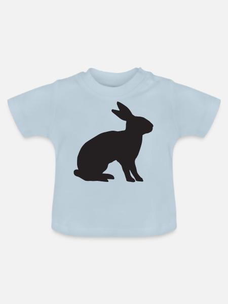 rabbit - Baby Bio-T-Shirt mit Rundhals - Hellblau