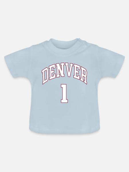 Denver 1 - Baby Bio-T-Shirt mit Rundhals - Hellblau