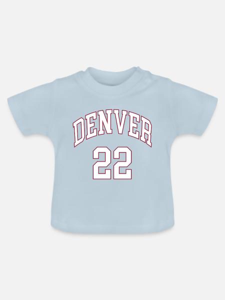 Denver 22 - Baby Bio-T-Shirt mit Rundhals - Hellblau