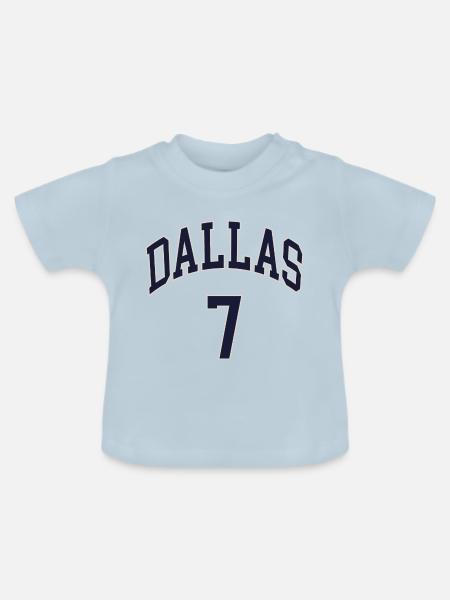 Dallas 7 - Baby Bio-T-Shirt mit Rundhals - Hellblau