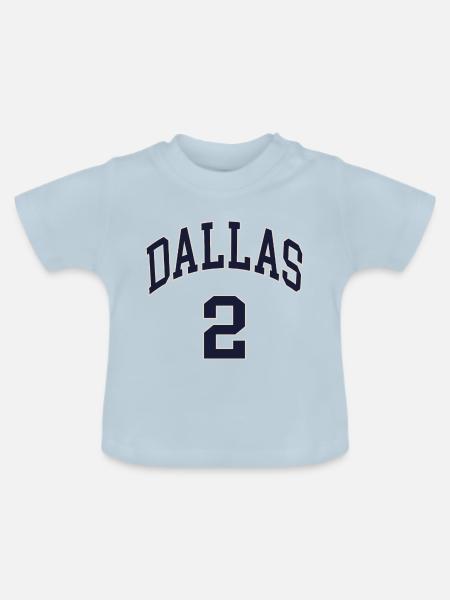 Dallas 2 - Baby Bio-T-Shirt mit Rundhals - Hellblau
