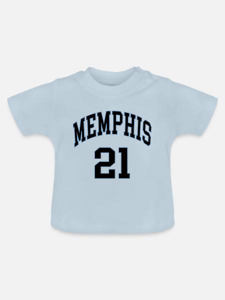 Memphis 21 - Baby Bio-T-Shirt mit Rundhals - Hellblau