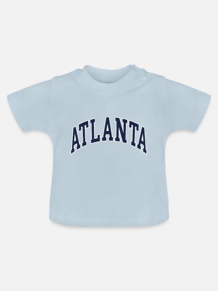 Atlanta - Baby Bio-T-Shirt mit Rundhals - Hellblau