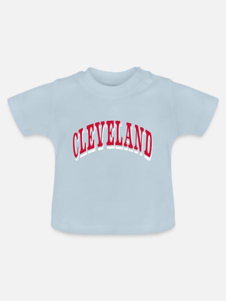 Cleveland - Baby Bio-T-Shirt mit Rundhals - Hellblau