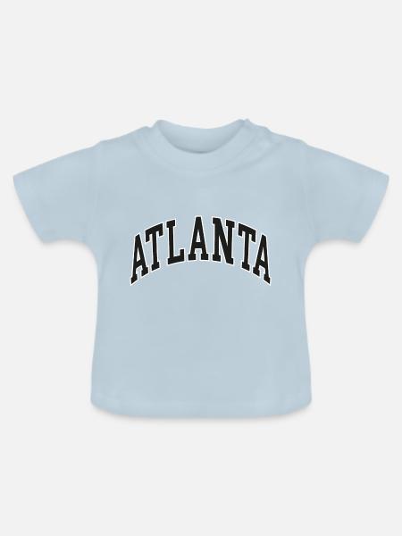 Atlanta - Baby Bio-T-Shirt mit Rundhals - Hellblau