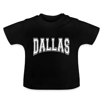 Dallas - T-shirt bio col rond Bébé - noir - Devant