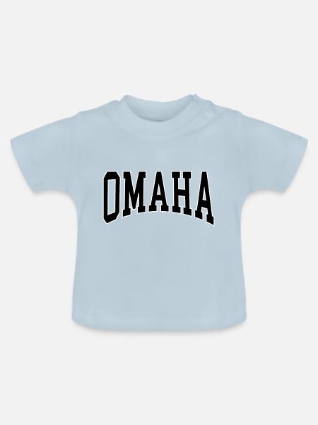 Omaha - Baby Bio-T-Shirt mit Rundhals - Hellblau