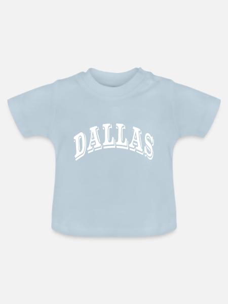Dallas - Baby Bio-T-Shirt mit Rundhals - Hellblau