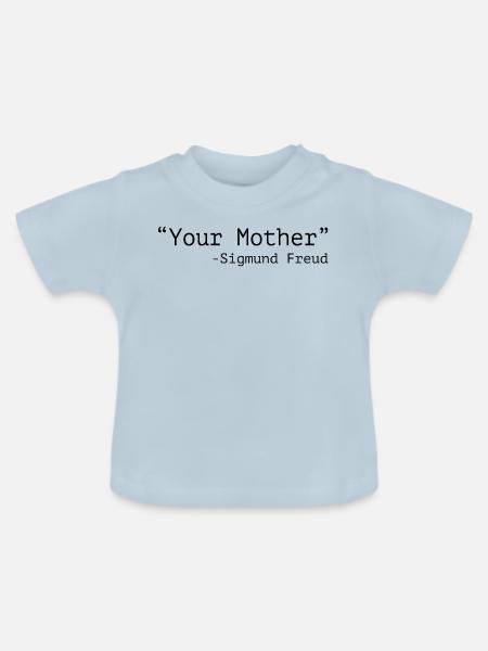 Freud - Baby Bio-T-Shirt mit Rundhals - Hellblau